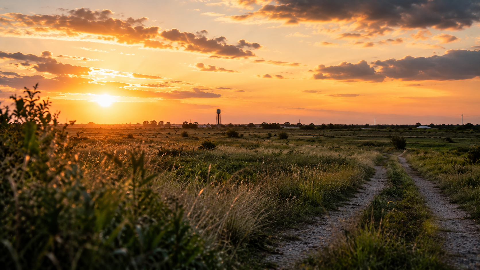 Rural South Texas landscape in Willacy County
