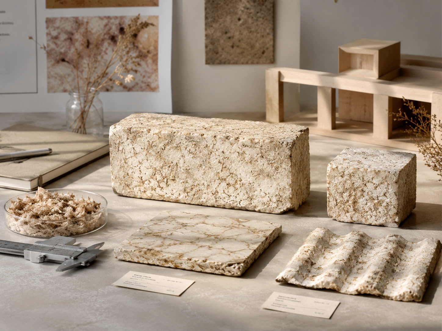 Mycelium-based composite material research