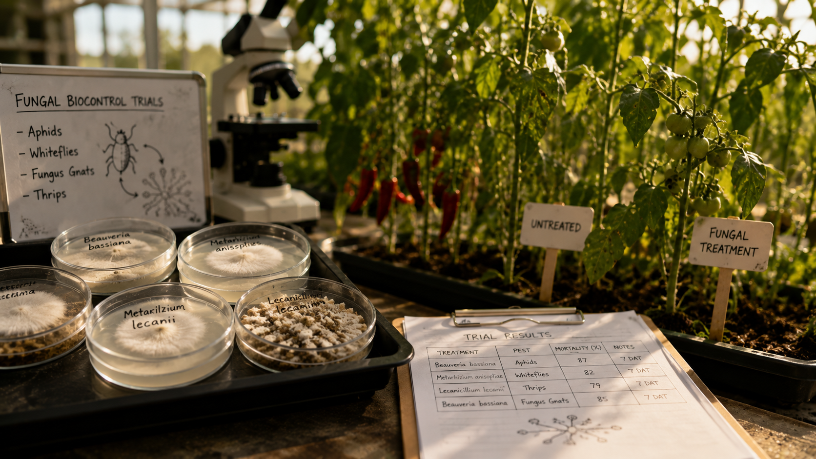 Fungal biology for agricultural pest control