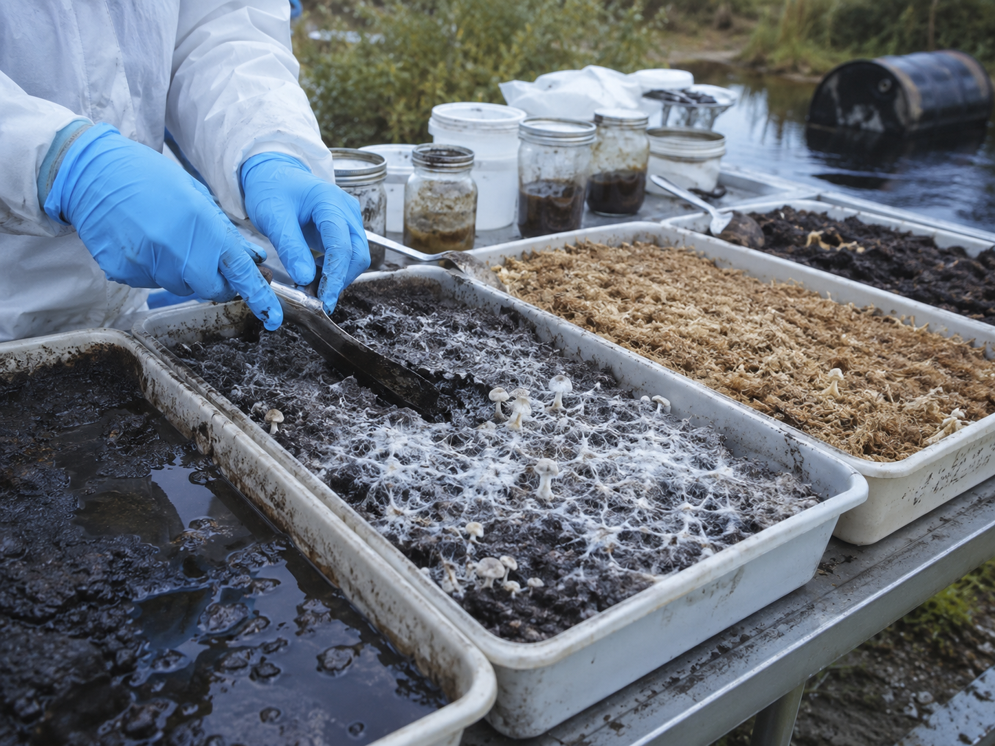 Mycelium research for environmental recovery