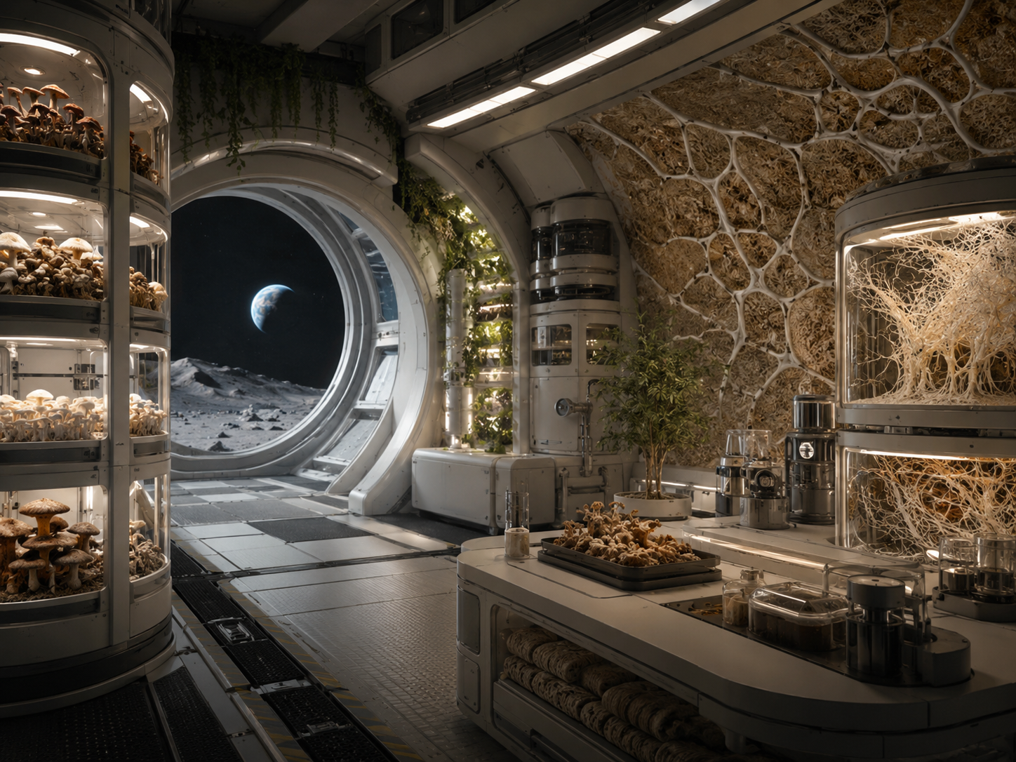 Fungal systems research for space exploration