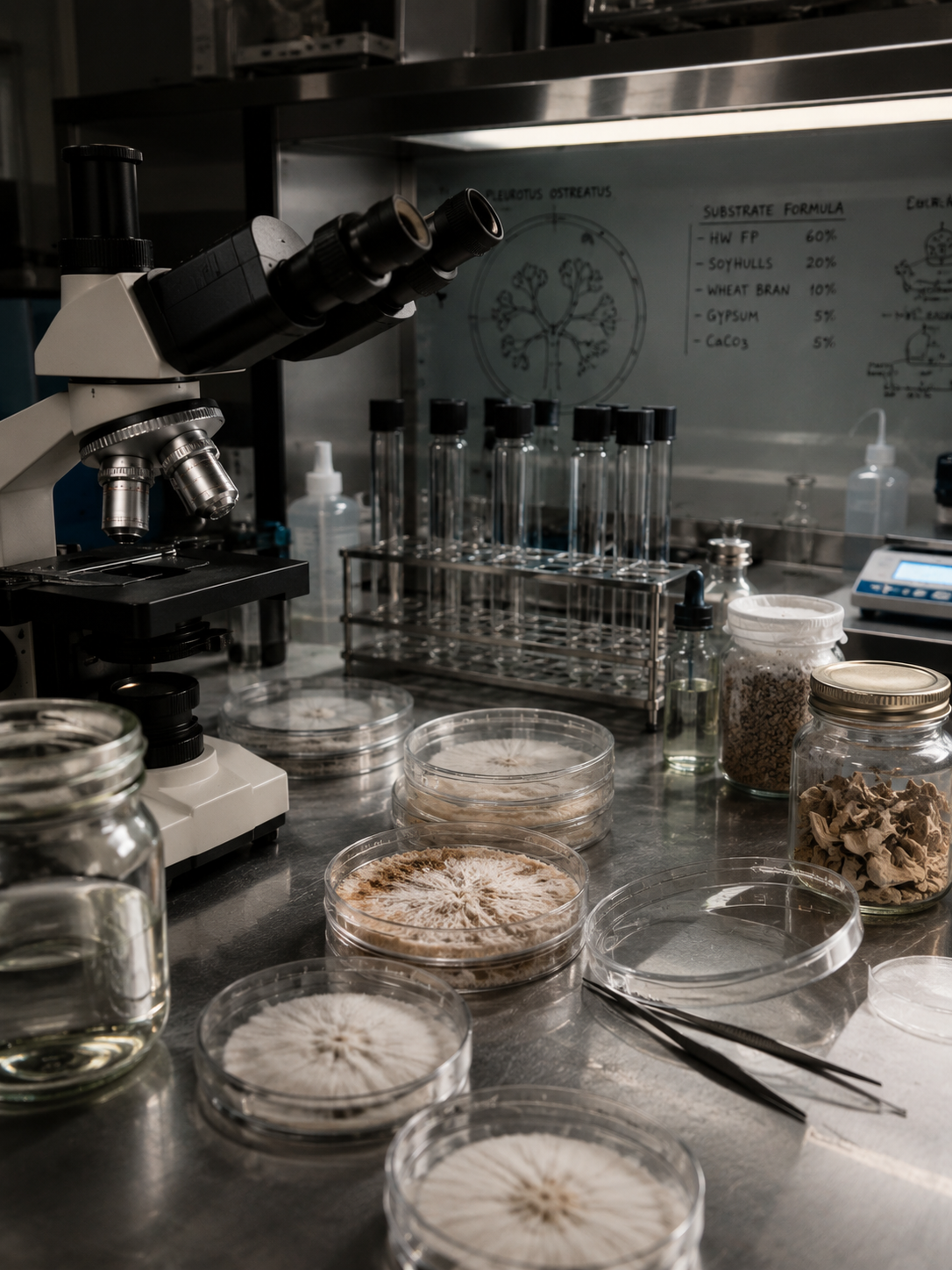 Applied mycology research and fungal culture development